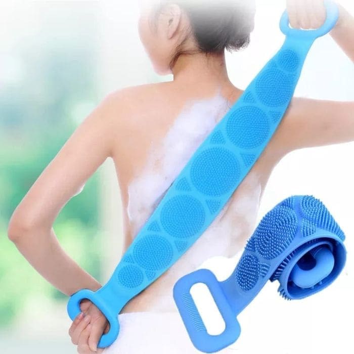 シリコンバスブラシで癒しのバスタイム。やさしく洗ってすべすべ肌へ